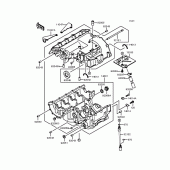 Схема узла: Картер двигателя для Kawasaki ZX400 ZXR400