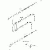 Схема узла: Тросики для Kawasaki ZX900 Ninja ZX-9R