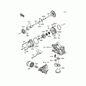 Схема узла: Масляный насос для Kawasaki ZR900 Z900 ABS