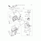 Схема узла: Воздушный фильтр для Kawasaki ZR800 Z800