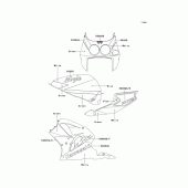 Схема вузла: Decals(zx750-m1) для Kawasaki ZX750 Ninja ZX-7R