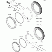 Схема узла: Шины для Kawasaki BJ250 Estrella RS
