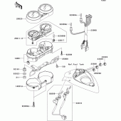 Схема вузла: Meter(s) для Kawasaki VN1500 VN1500 Mean Streak