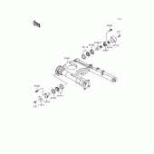 Схема вузла: Задній важіль (маятник) для Kawasaki ZG1000 Concours