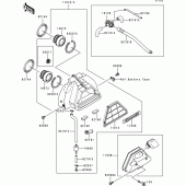 Схема узла: Воздушный фильтр для Kawasaki EN500 Vulcan 500 LTD