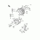 Схема узла: Крышка двигателя для Kawasaki EX250 ZZR250