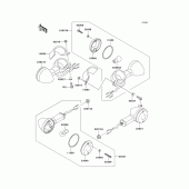 Схема вузла: Поворотники для Kawasaki EN500 Vulcan 500 LTD