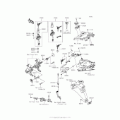 Схема вузла: Ignition Switch/locks/reflectors для Kawasaki ZX1400 Ninja ZX-14R