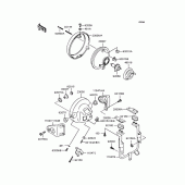 Схема вузла: Фара для Kawasaki ZR1100 Zephyr 1100