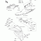 Схема вузла: Taillight(s) для Kawasaki ZR1000 Z1000