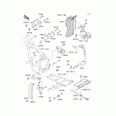 Схема вузла: Frame fitting для Kawasaki KL650 KL650 Tengal
