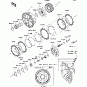 Схема узла: Сцепление для Kawasaki ZX636 Ninja ZX-6R