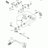 Схема вузла: Перемикач передач для Kawasaki ZR1100 Zephyr 1100