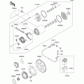 Схема вузла: Starter motor для Kawasaki VN800 Vulcan 800 Drifter