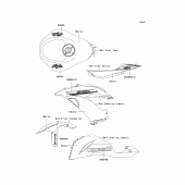 Схема вузла: Decals(pfcwhite)(fef) для Kawasaki ZX636 Ninja ZX-6R ABS
