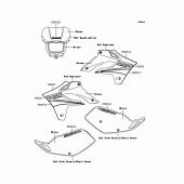 Схема узла: Наклейки (Зеленый H6F) для Kawasaki KLX250 KLX250