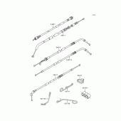 Схема узла: Тросики для Kawasaki ZX600 Ninja ZX-6