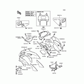 Схема вузла: Обтічник для Kawasaki ZX400 ZZR400