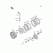Схема вузла: Зчеплення для Kawasaki BN125 Eliminator