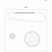 Схема узла: Chain kit для Kawasaki ZX750 Ninja ZX-7R