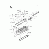 Схема вузла: Головка циліндра для Kawasaki ZG1400 Concours 14