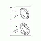 Схема вузла: Шини для Kawasaki ER650 ER-6N ABS