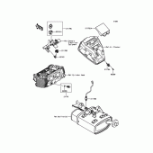 Схема вузла: Fuel Injection для Kawasaki EN650 Vulcan S