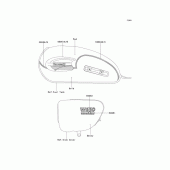 Схема узла: Наклейки (Красный\Золотой EJ650-C3/C4) для Kawasaki EJ650 W650
