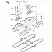 Схема вузла: Клапанна кришка Kawasaki ZR750 ZR-7