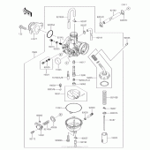 Схема вузла: Карбюратор для Kawasaki KLX140 KLX140G
