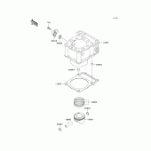 Схема узла: Цилиндр & Поршень для Kawasaki KLX300R