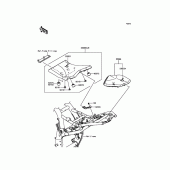 Схема вузла: Сидіння для Kawasaki ZR800 Z800