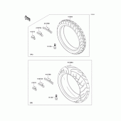 Схема узла: Шины для Kawasaki ZR750 ZR-7S