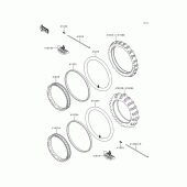 Схема узла: Шины для Kawasaki KLX300R