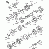 Схема вузла: Трансмісія для Kawasaki ZR550 Zephyr