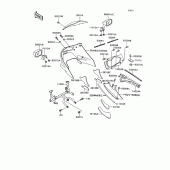 Схема узла: Cowling(1/2) для Kawasaki ZX1100 Ninja ZX-11