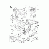 Схема узла: Крепление двигателя для Kawasaki KLX140 KLX140L