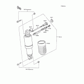Схема вузла: Амортизатор для Kawasaki ZX600 GPX600R