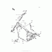 Схема вузла: Рама для Kawasaki VN1700 Vulcan 1700 Voyager ABS