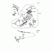 Схема вузла: Clutch master cylinder для Kawasaki ZG1000 1000GTR
