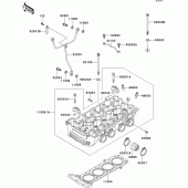 Схема вузла: Головка циліндра для Kawasaki ZG1000 1000GTR