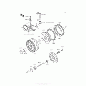 Схема узла: Сцепление для Kawasaki KL650 KLR650