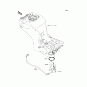 Схема узла: Fuel pump для Kawasaki ZX1400 Ninja ZX-14