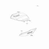 Схема вузла: Наклейки для Kawasaki ER500 ER-5