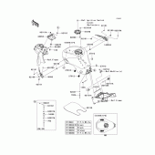 Схема вузла: Паливний бак(1/2) для Kawasaki ZX636 Ninja ZX-6R ABS