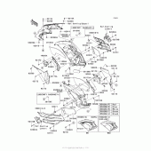 Схема вузла: Cowling (Center) для Kawasaki ZX1400 Ninja ZX-14R