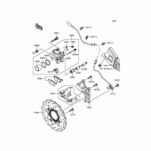Схема вузла: Заднє гальмо для Kawasaki KLE650 Versys 650 ABS