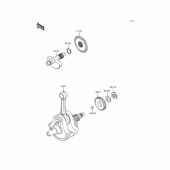 Схема вузла: Колінчастий вал для Kawasaki KLX300R