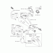 Схема вузла: Інформаційні наклейки для Kawasaki VN1600 Vulcan 1600 Nomad