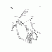 Схема вузла: Рама для Kawasaki VN400 Vulcan II
